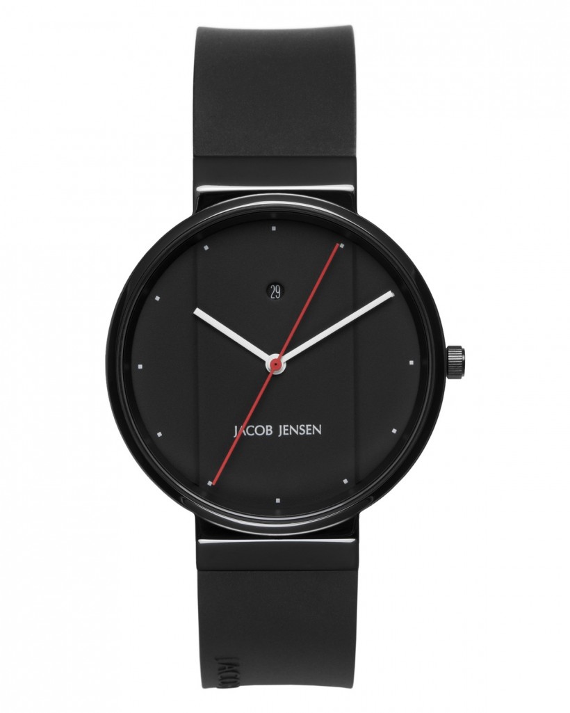 Jacob Jensen New Series Black Stainless Steel Black Dial Men's Watch