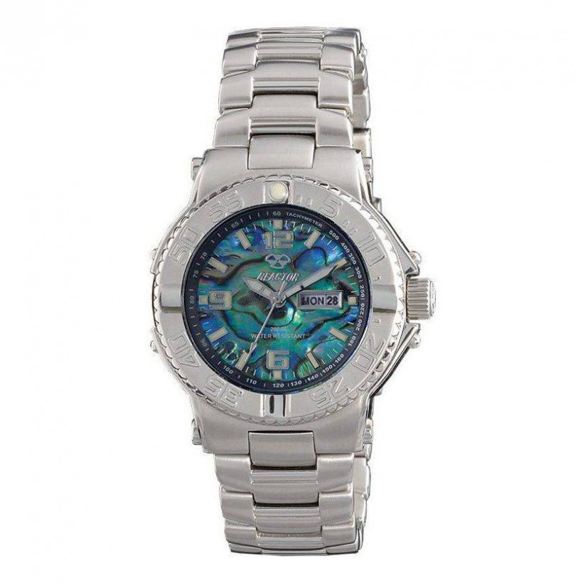 Reactor Critical Mass Mid Day/Date Stainless Bracelet Abalone Dial 77009
