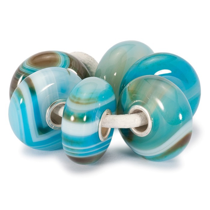 Trollbeads Turquoise Striped Agate Kit