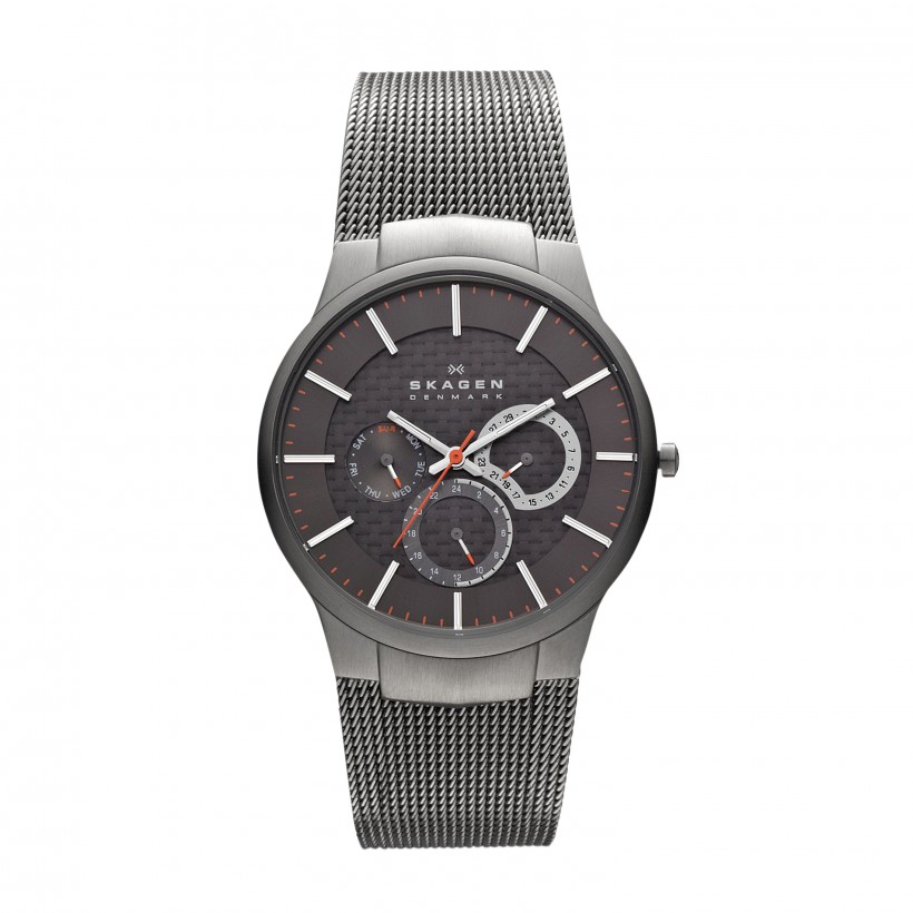 Skagen Mikael Carbon Fiber Titanium & Steel Men's Watch