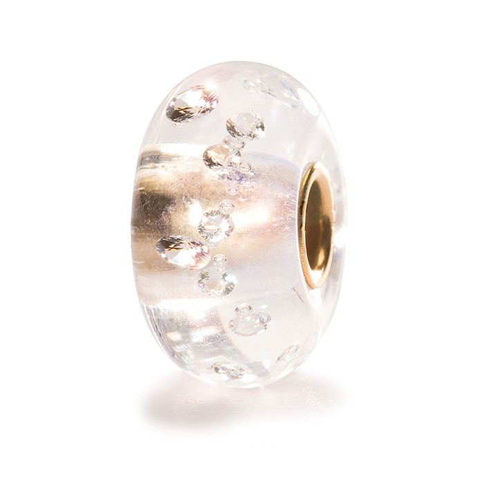 Trollbeads Diamond Bead w/ Gold Core