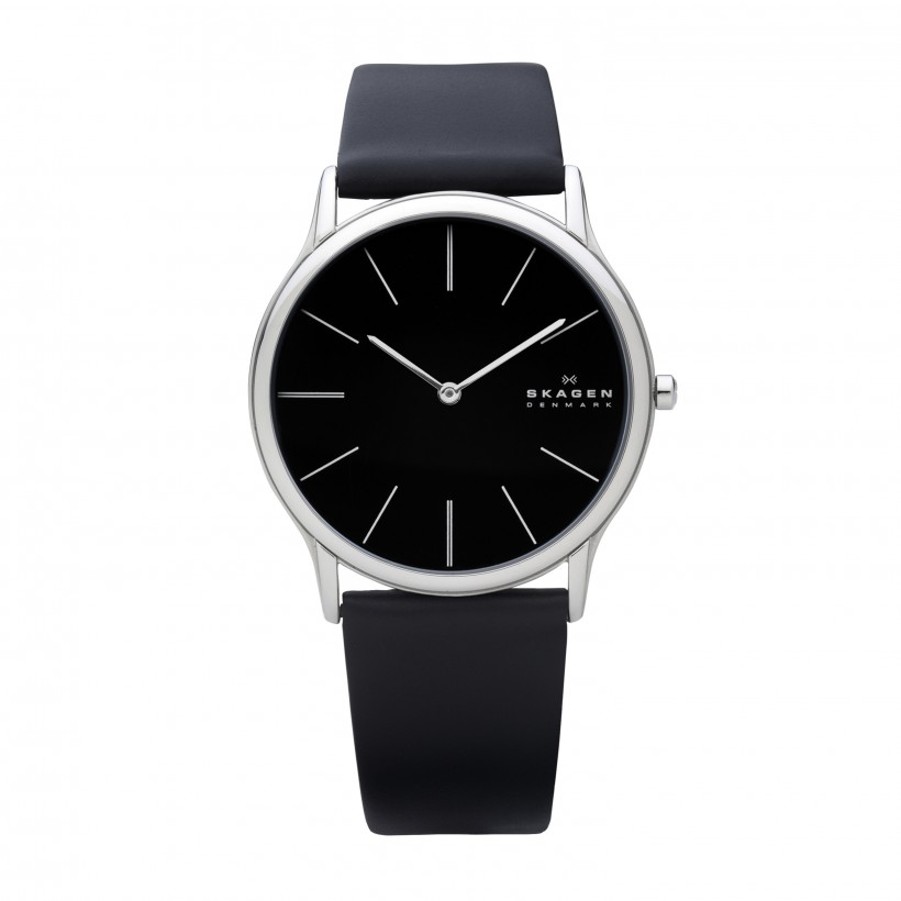 Skagen Theodor Stainless Steel Leather Men's Watch