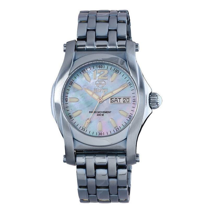 Reactor Curie Mid Day/Date Ice Blue Plated Ice Blue MOP Dial 90503