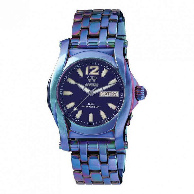Reactor Curie Mid Day/Date Ionized Plated Eggplant Dial 90999