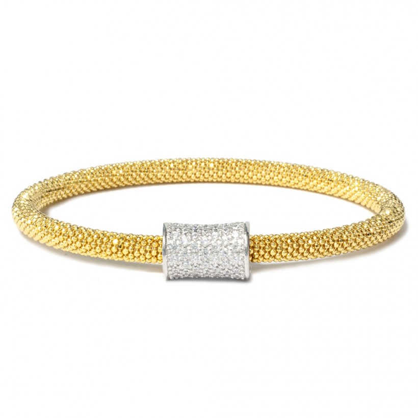 Borsari yellow gold plated 925 silver bracelet