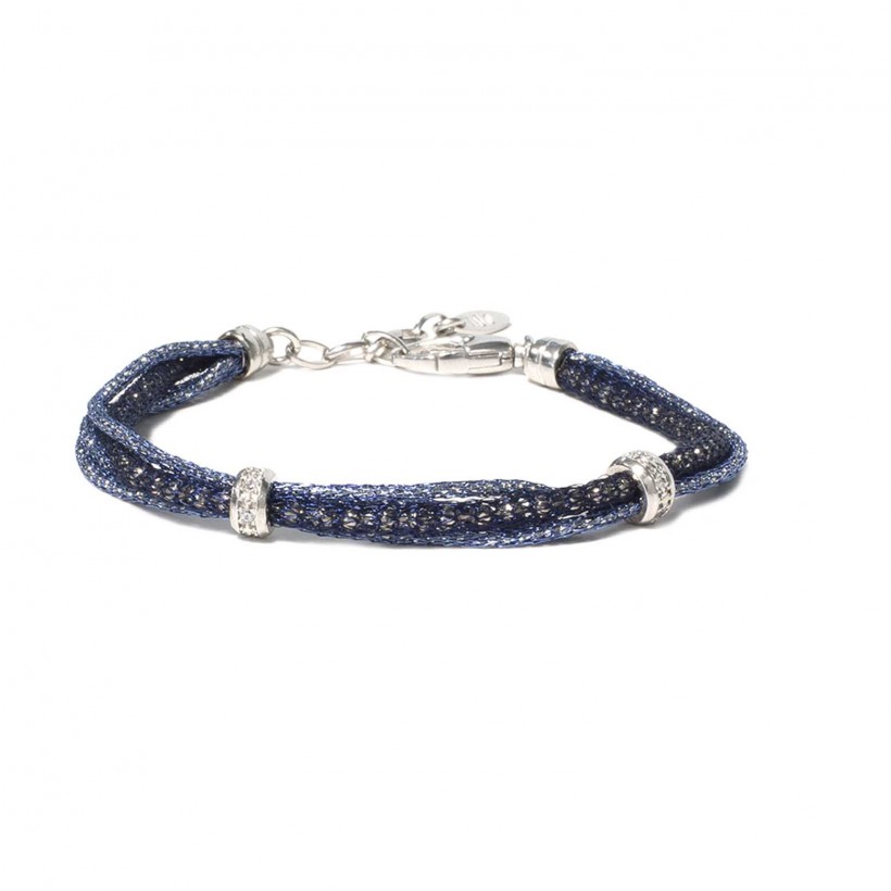 Borsari shades of blue multistrand bracelet