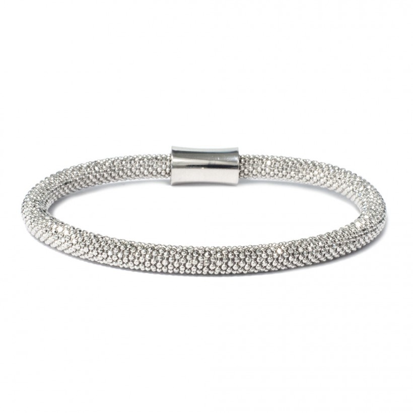Borsari rhodium plated 925 silver bracelet