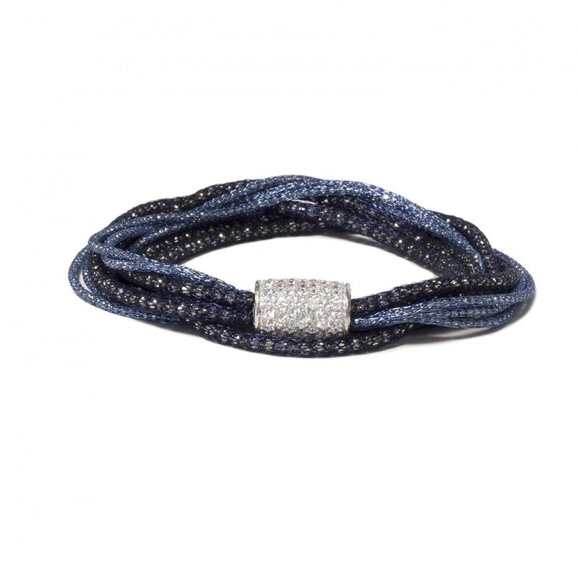 Borsari shades of blue multistrand bracelet