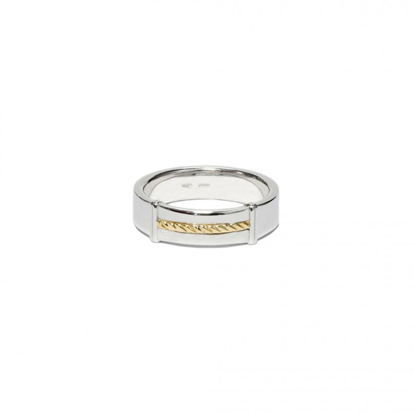 Borsari band ring – 18k yellow gold ornament