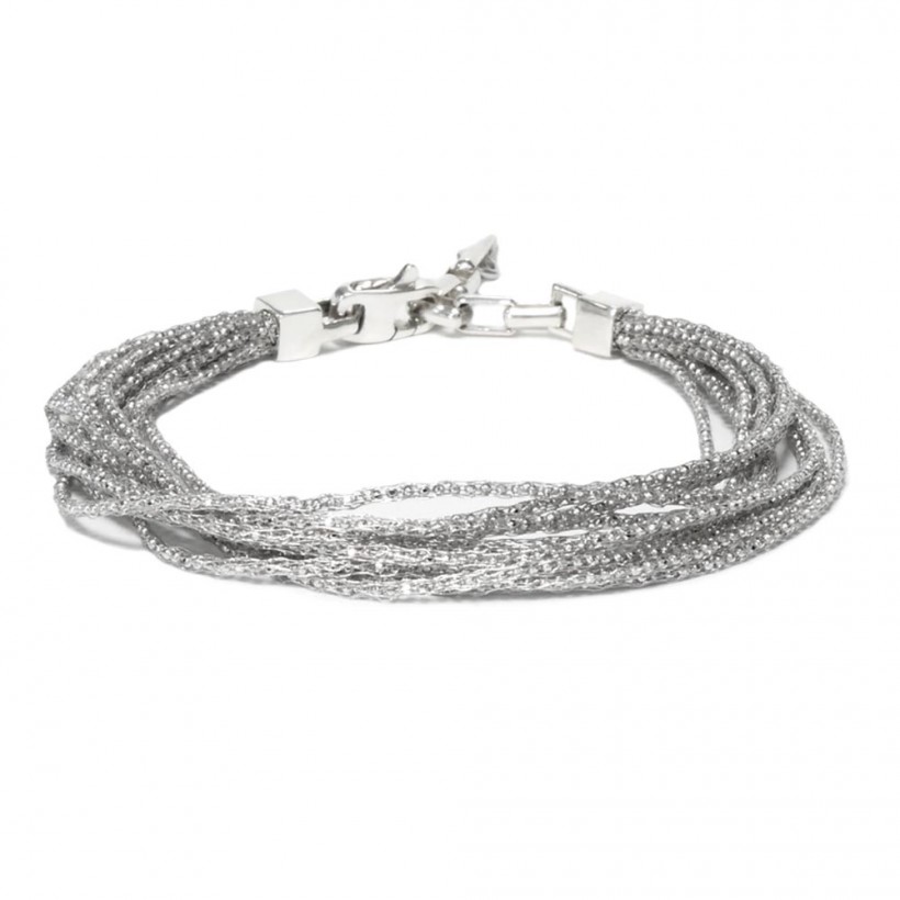 Borsari 925 silver bracelet rhodium plated