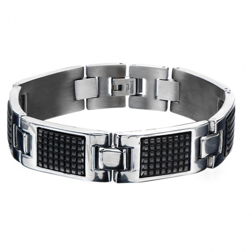 Inox IP Black Self-Adjustable Link Bracelet