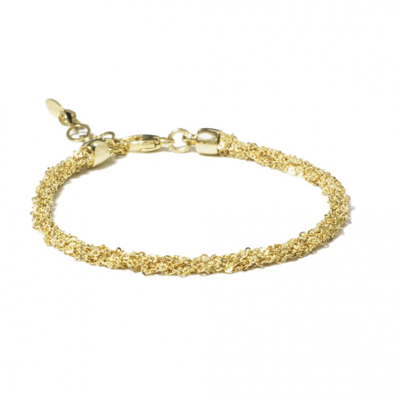 Borsari ø3,5mm 925 silver bracelet – yellow gold plated