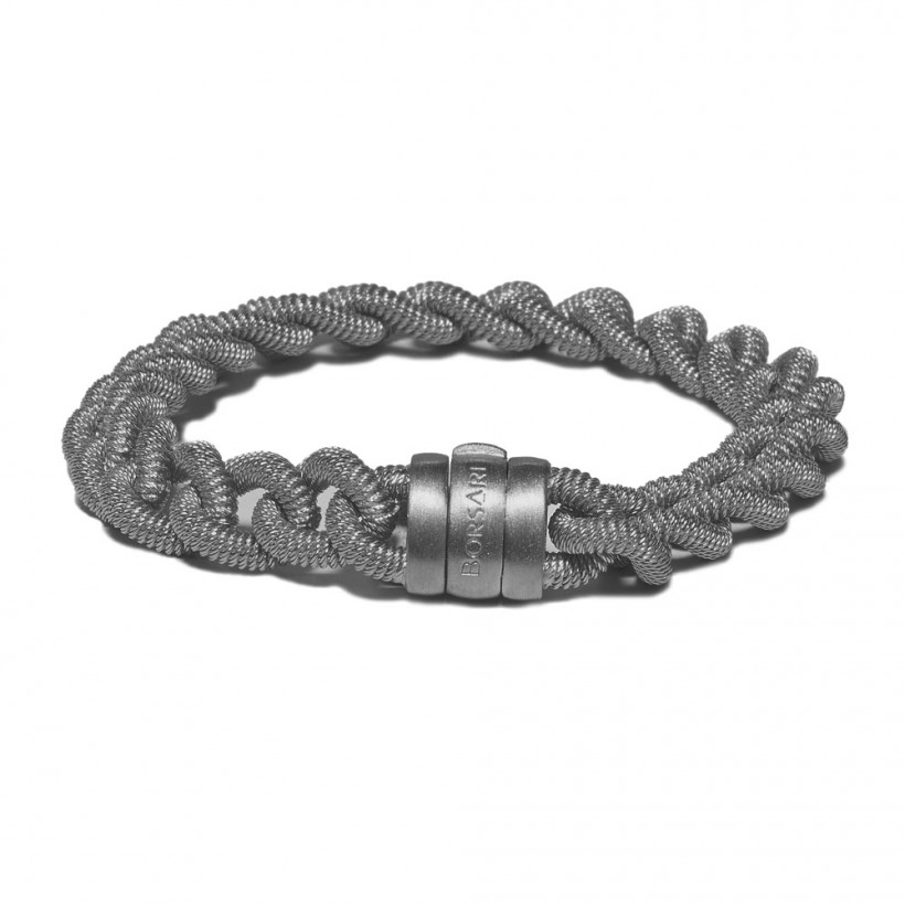 Borsari 925 silver bracelet - black rhodium plated