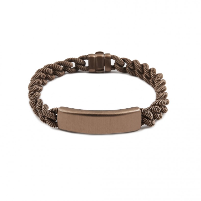 Borsari 925 silver bracelet - brown plated