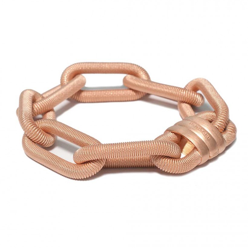 Borsari rose gold plated 925 silver bracelet