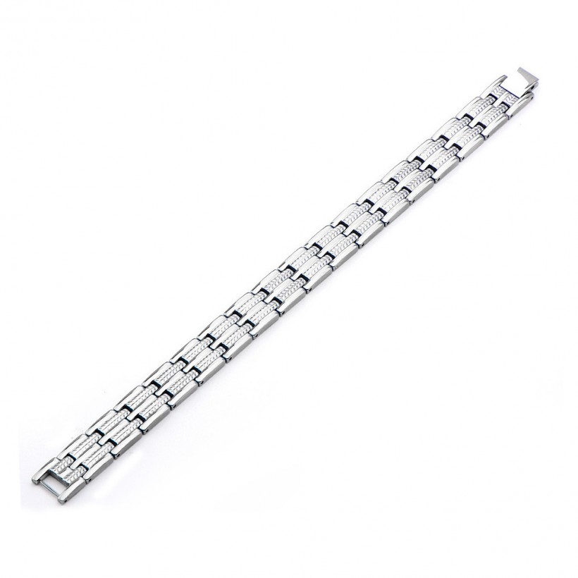 Inox Men's Polish Finished Titanium Magnetic Bracelet