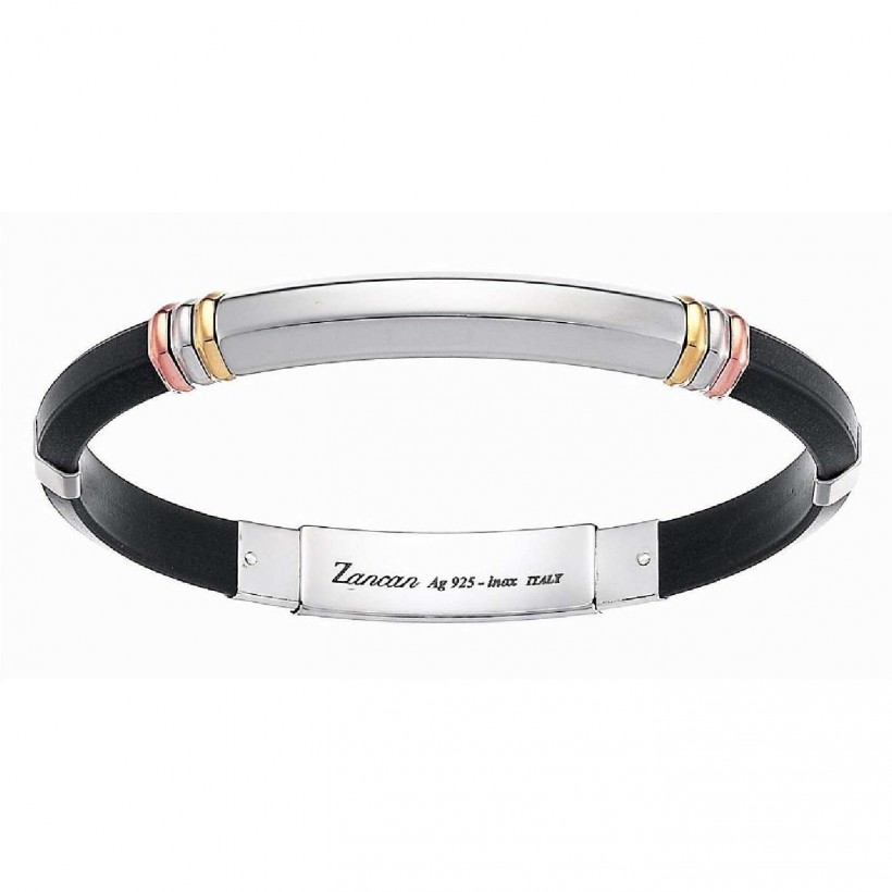 Zancan Silicon Silver Bracelet