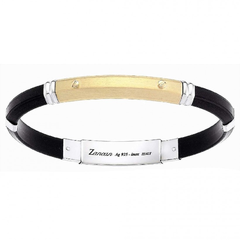 Zancan Silicon Silver Bracelet