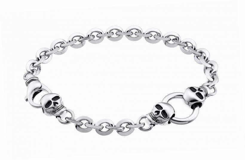Zancan Silver Skull Bracelet