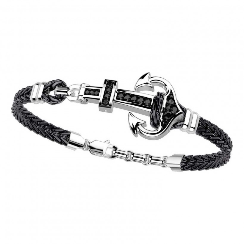 Zancan Sterling Silver Anchor Bracelet