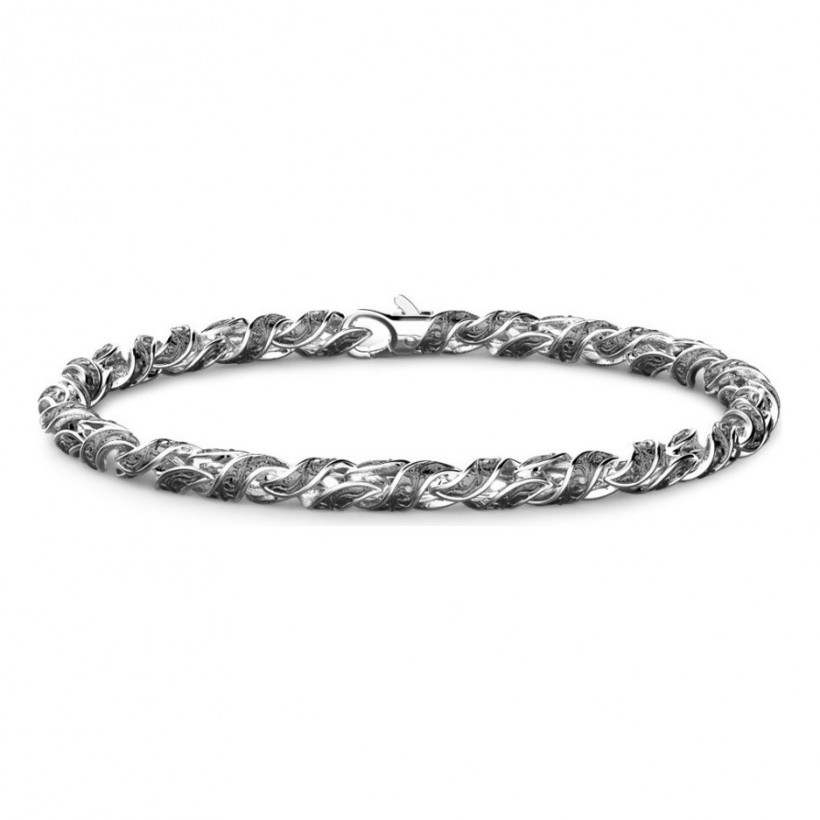 Zancan silver link-only bracelet