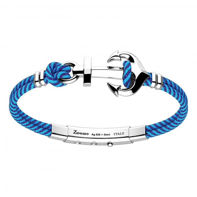 Zancan Bracelet Silver Steel Ship Cable EXB918-01