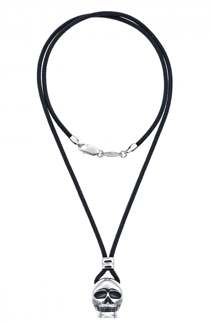 Zancan Silver Skull Cable Necklace