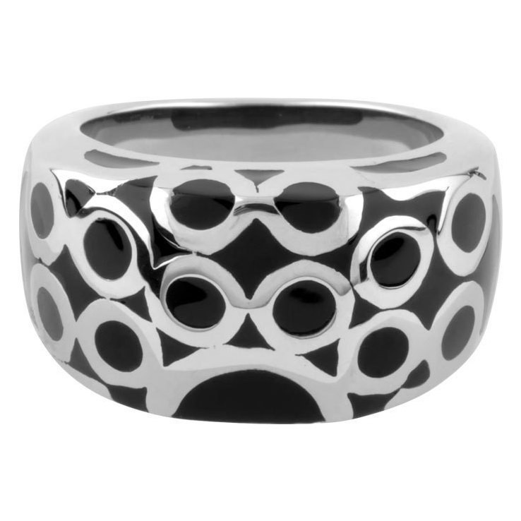 Inox Women's Stainless Steel Resin Ring