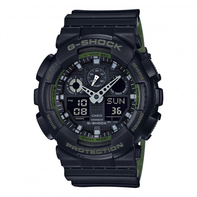 G-SHOCK Analog-Digital GA100L-1A Men's Watch Black GA100L-1A