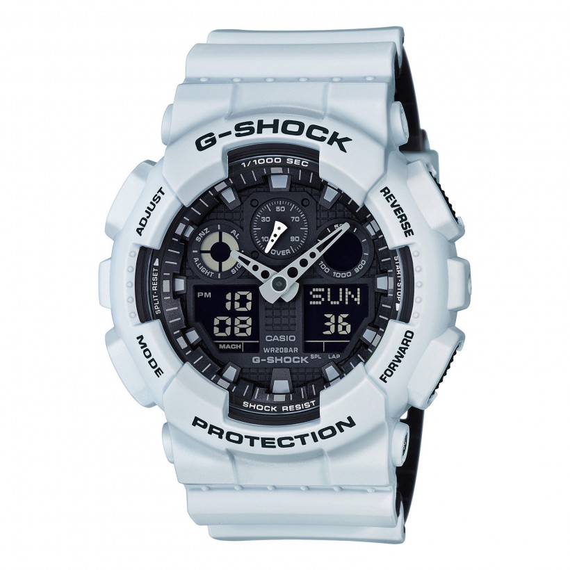 G-SHOCK Analog-Digital GA100L-7A Men's Watch White GA100L-7A