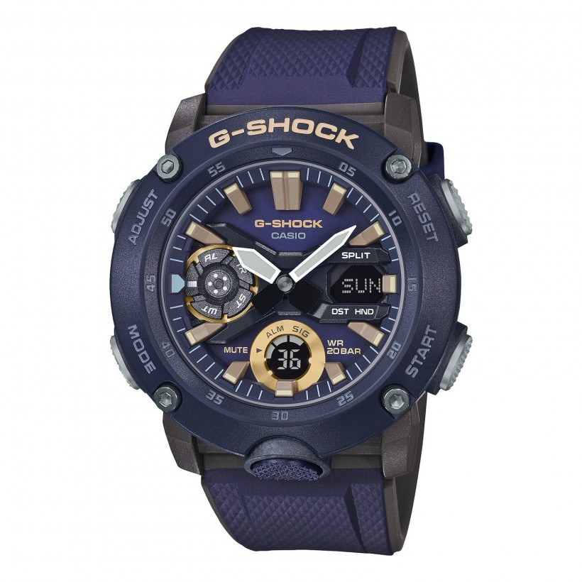 G-SHOCK Analog-Digital GA2000-2A Men's Watch Blue GA2000-2A