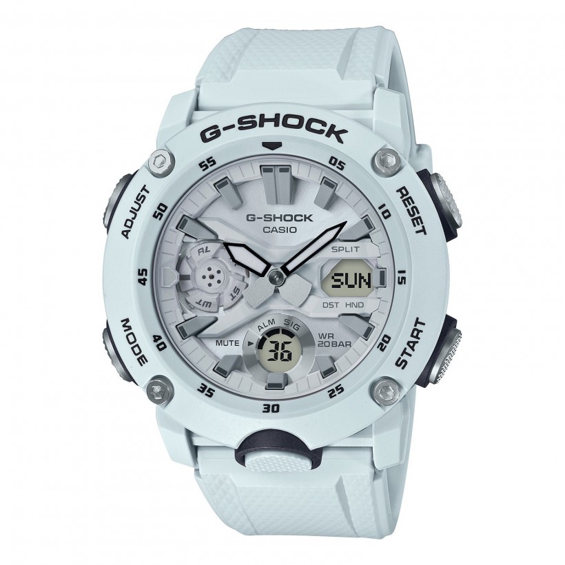 G-SHOCK Analog-Digital GA2000S-7A Men's Watch White GA2000S-7A