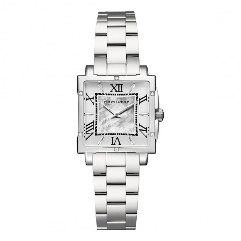 Hamilton Jazzmaster Diamond Square Lady Quartz Watch H32291114