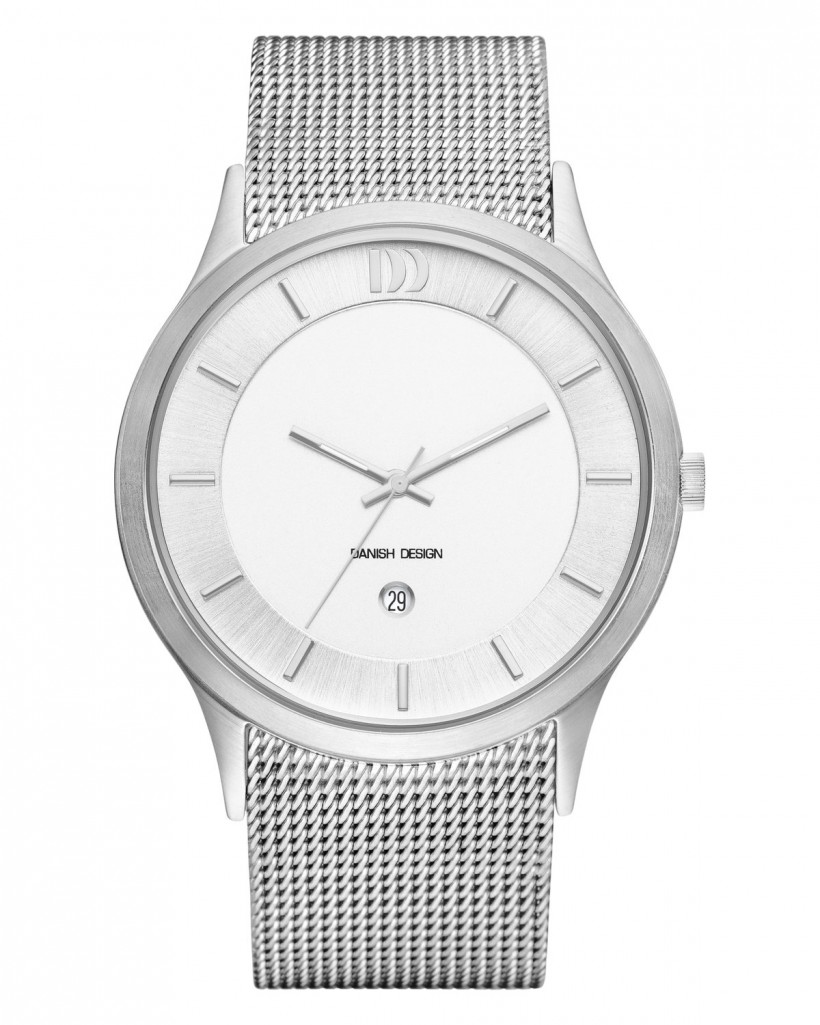 Danish Design Silver Color Mesh Band Stainless Steel Men's Watch