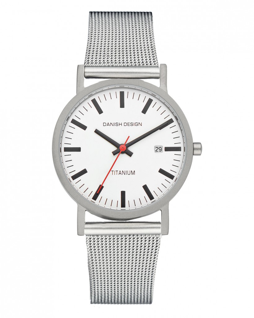 Danish Design Silver Color Mesh Band Stainless Steel Men's Watch
