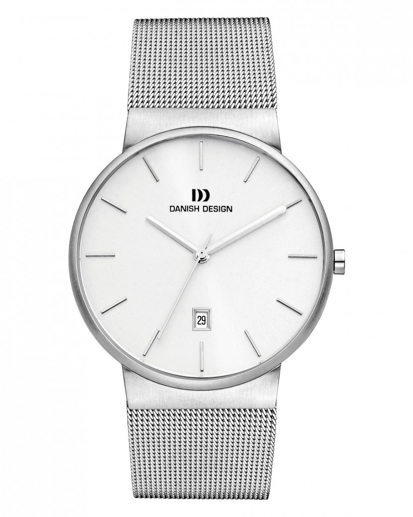 Danish Design Silver Color Mesh Band Stainless Steel Men's Watch