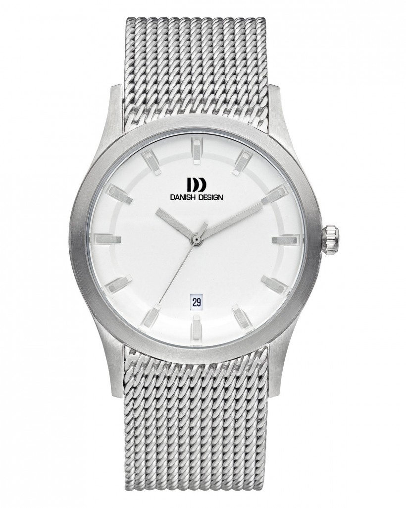 Danish Design Silver Color Mesh Band Stainless Steel Men's Watch