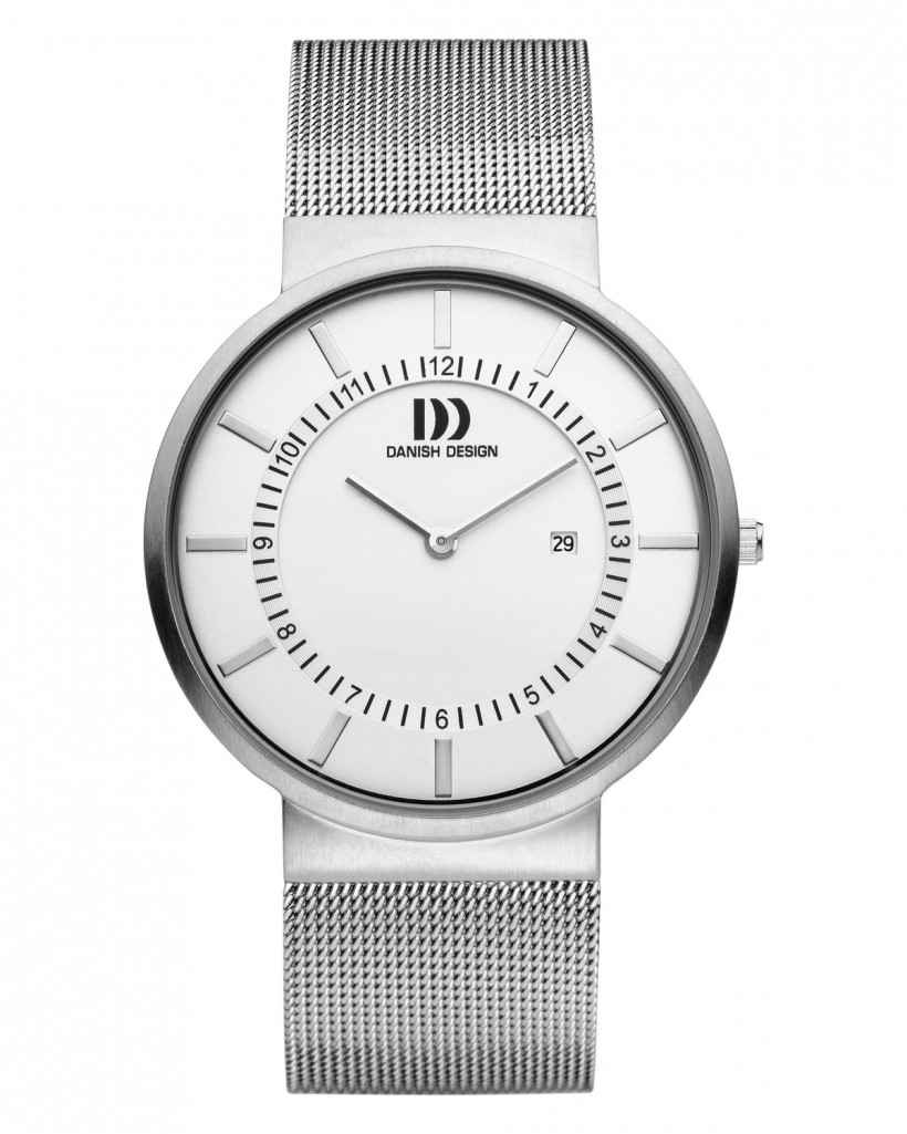 Danish Design Silver Color Mesh Band Stainless Steel Men's Watch