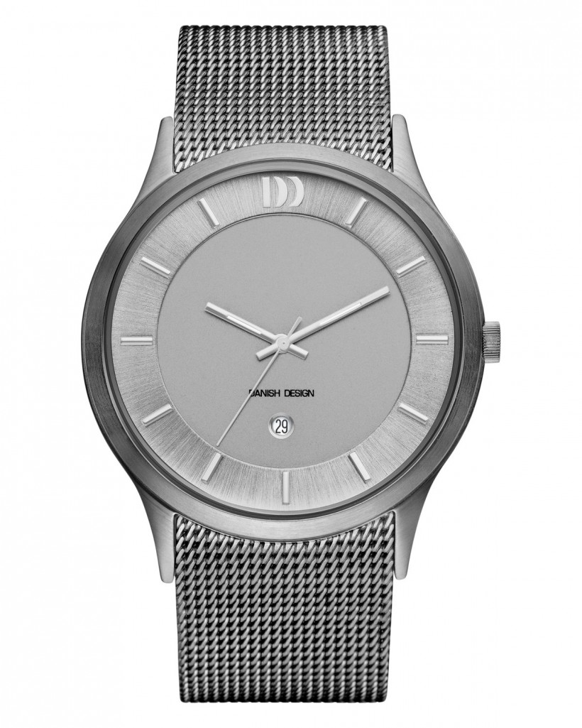 Danish Design Grey Color Mesh Band Stainless Steel Men's Watch