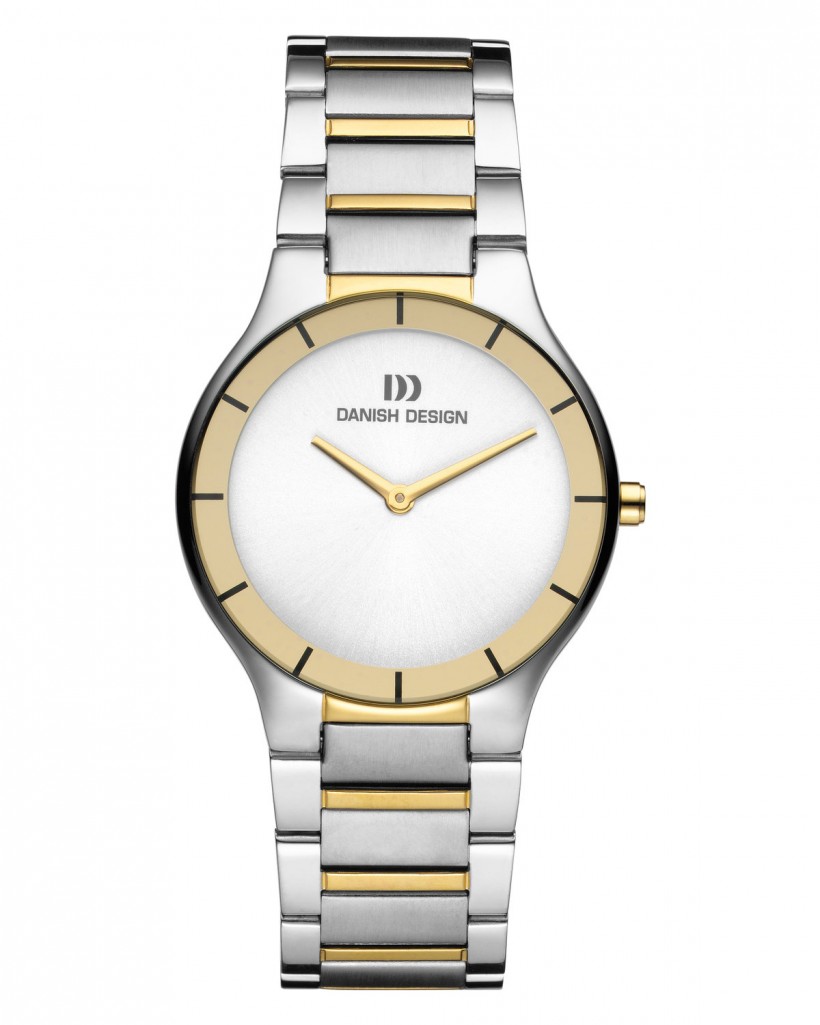 Danish Design Two Tone Silver & Gold Stainless Steel Men's Watch