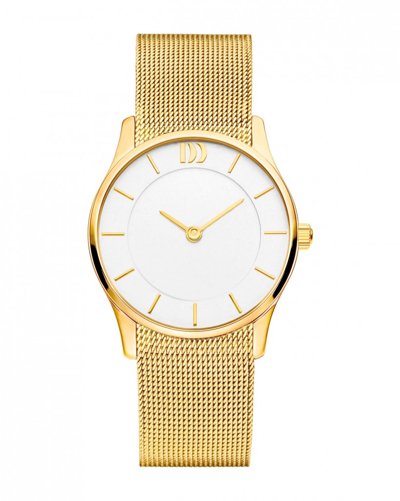 Danish Design Gold Color Mesh Band Stainless Steel Women's Watch