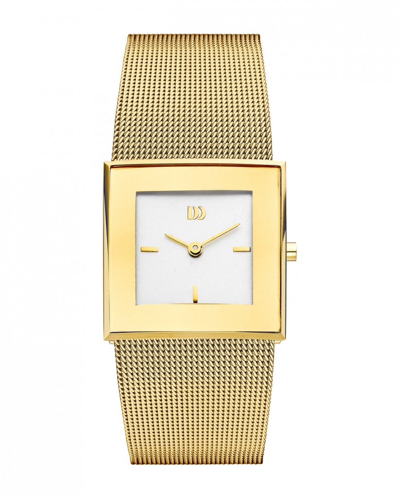 Danish Design Gold Color Mesh Band Stainless Steel Women's Watch