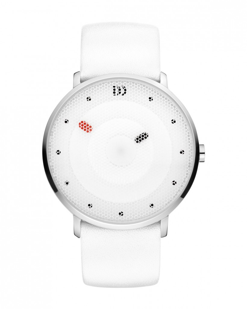 Danish Design White Leather Band Stainless Steel Women's Watch