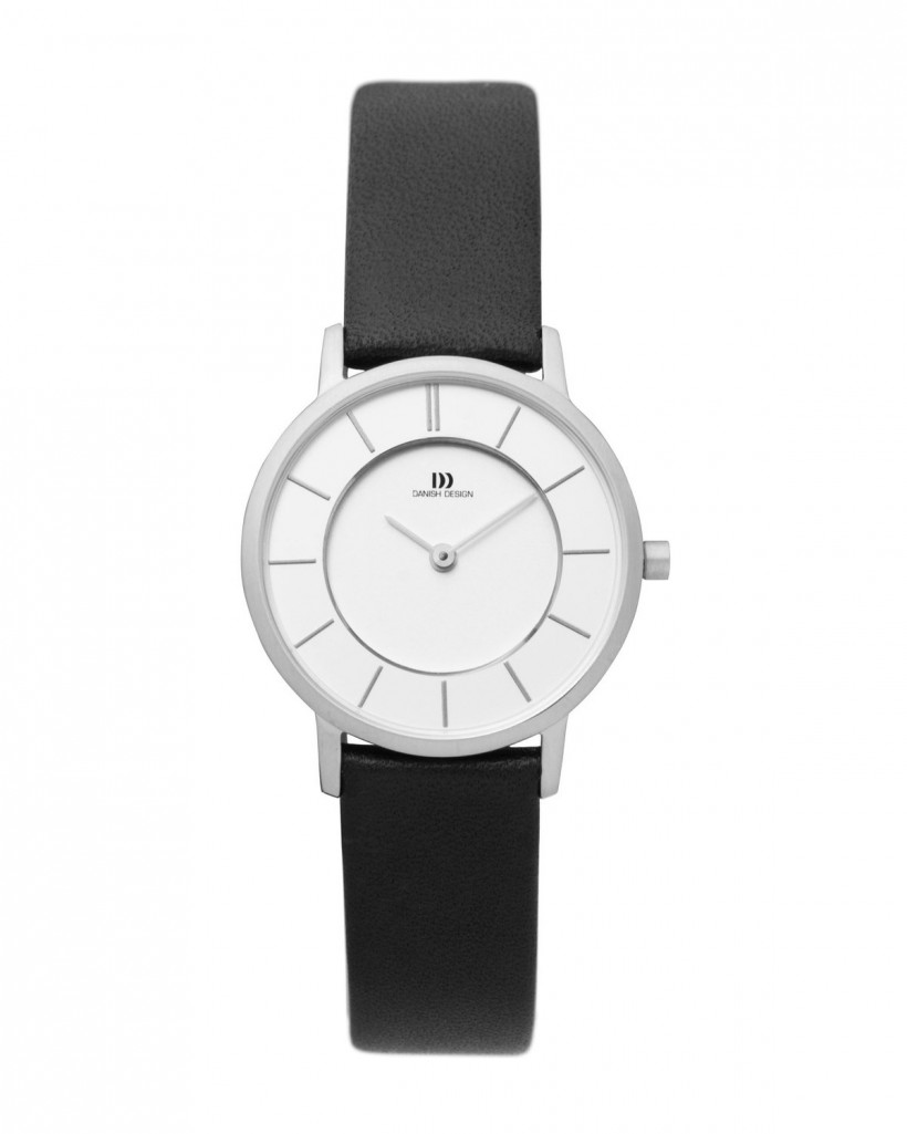 Danish Design Leather Band Stainless Steel Women's Watch