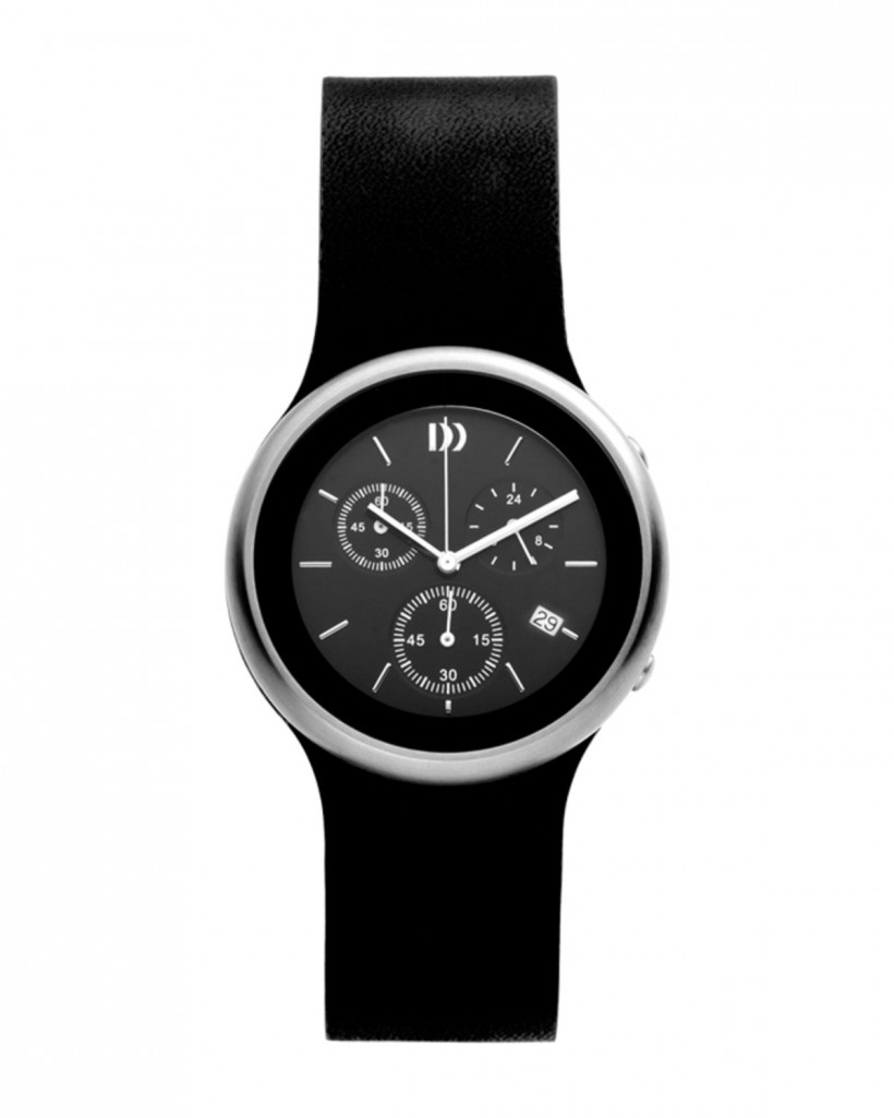 Danish Design Leather Band Stainless Steel Chronograph Women's Watch
