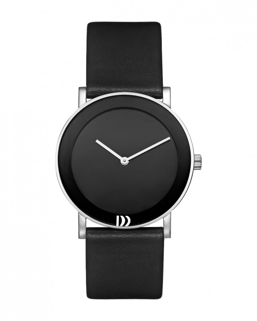 Danish Design Leather Band Stainless Steel Women's Watch No Markers