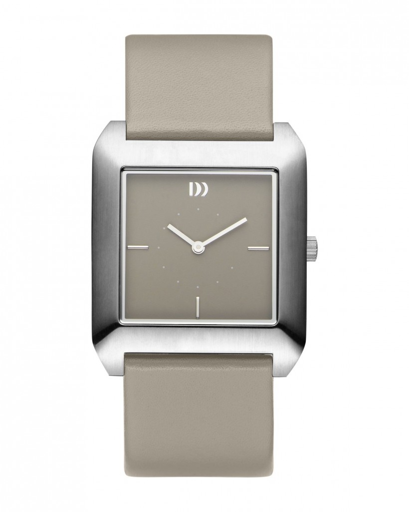Danish Design Grey Leather Band Stainless Steel Women's Watch