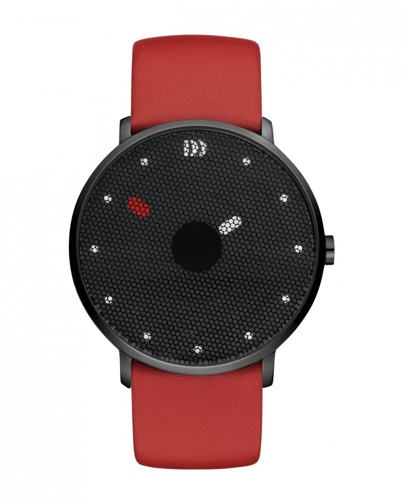 Danish Design Red Leather Band Stainless Steel Women's Watch