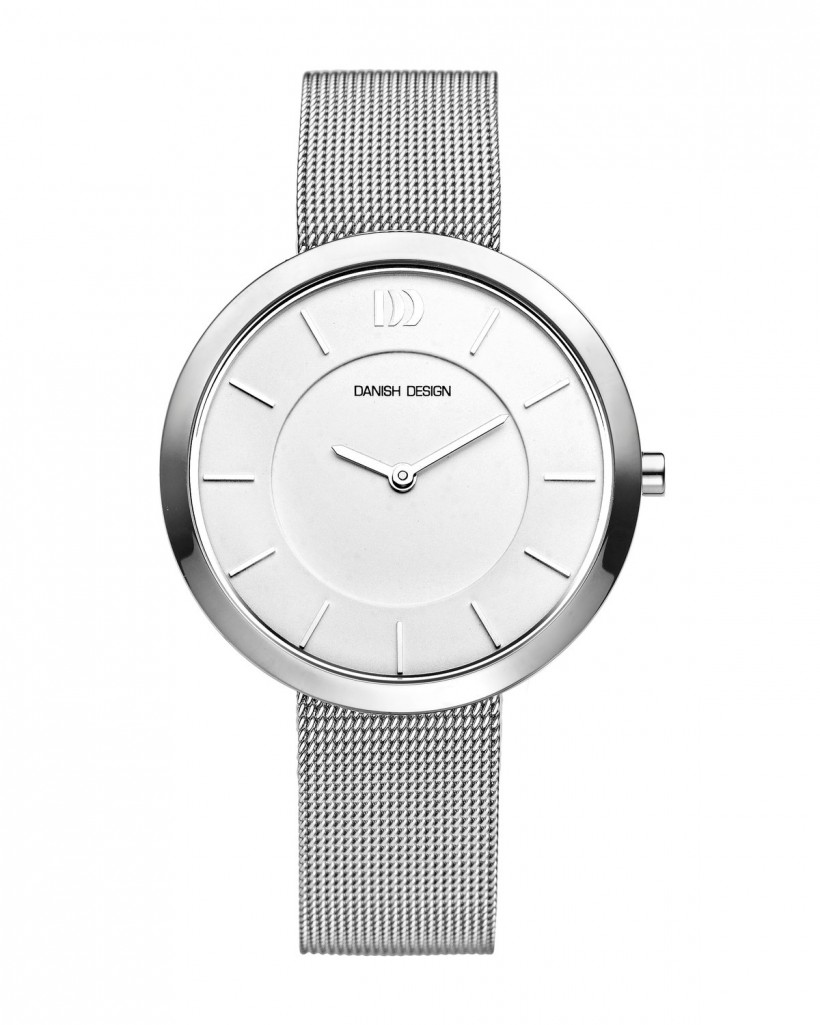 Danish Design Silver Color Mesh Band Stainless Steel Women's Watch