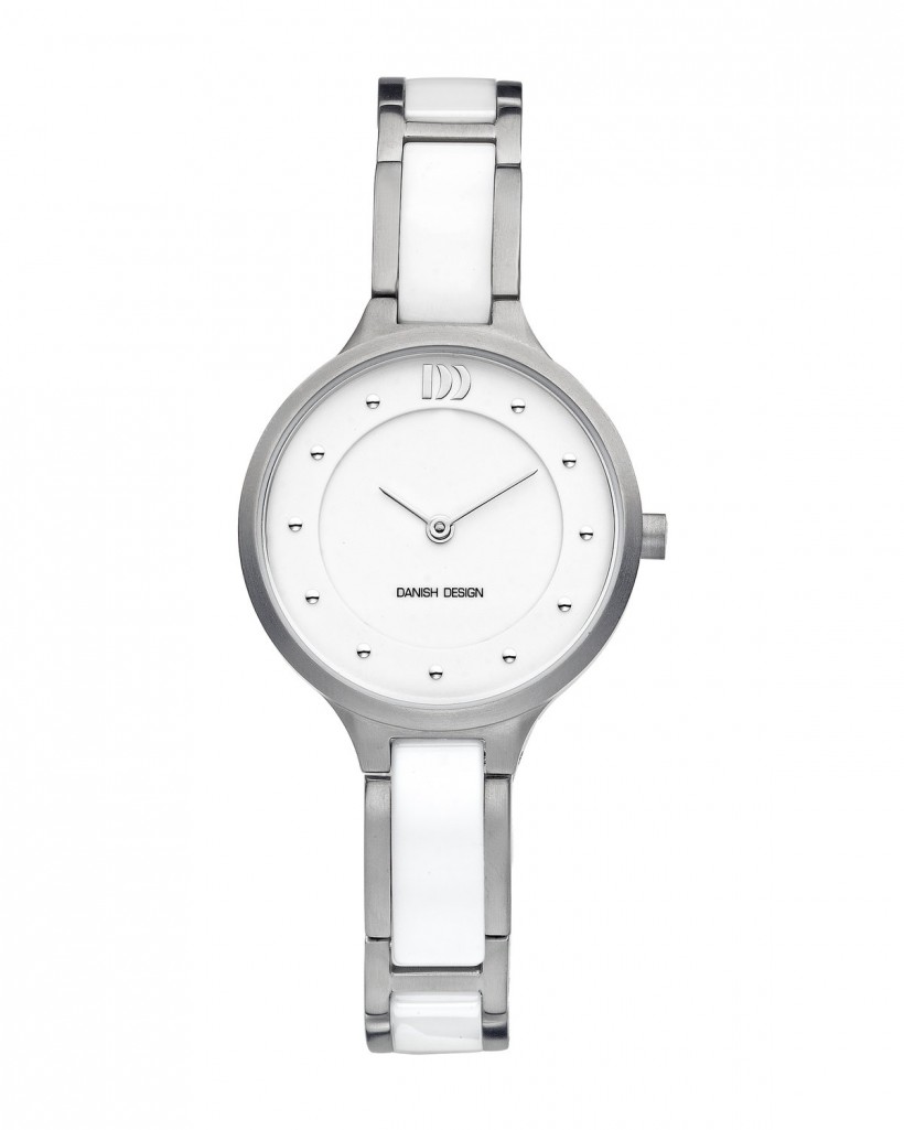 Danish Design Silver Titanium & Ceramic Band Titanium Women's Watch